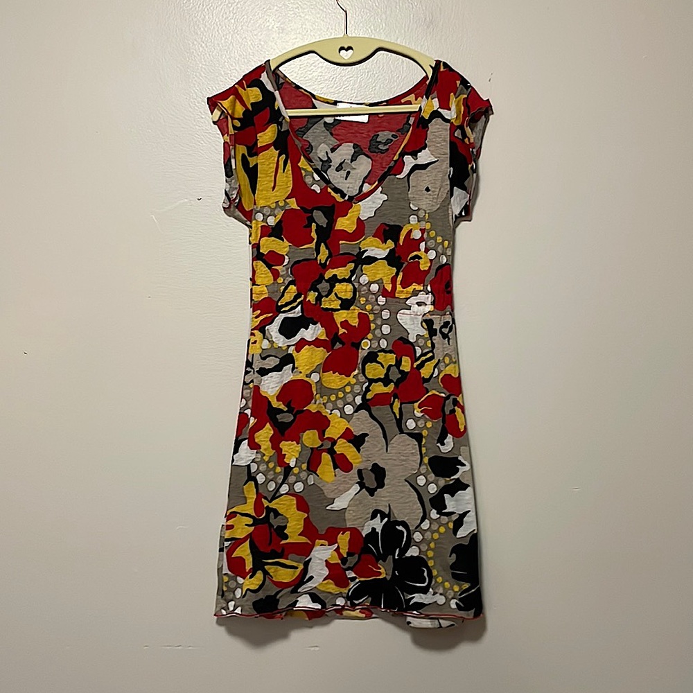 Gypsy chic dress. Pretty fall colors. Sz small.